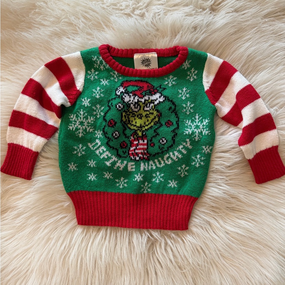 Grinch Christmas Sweater - Green and Red